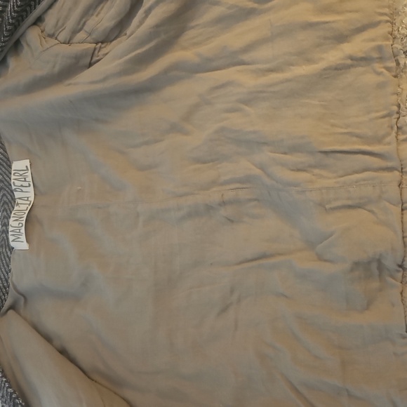 Magnolia Pearl Double breasted  Suit Cotton Blend linen rare - Picture 8 of 14